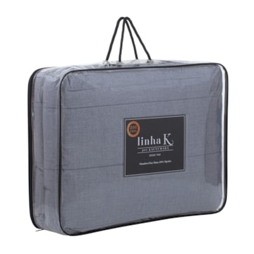 Kit Cobre-Leito Colcha King Size Kacyumara Chambret 100% Algodão Percal 200 Fios (3 Peças)