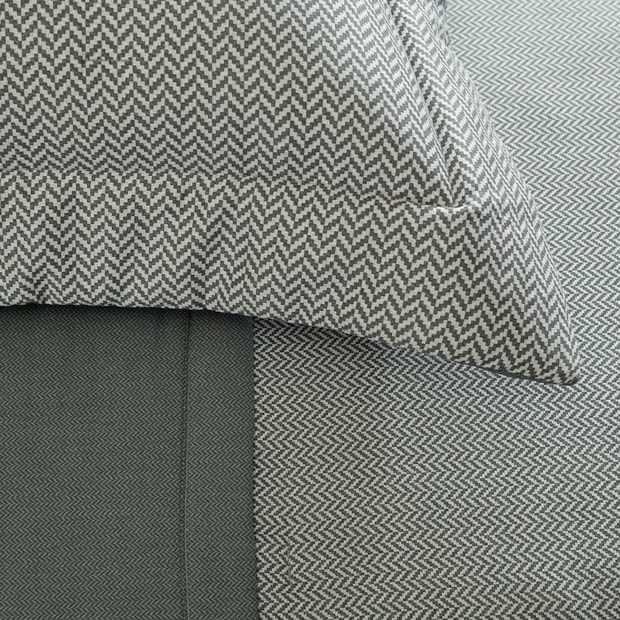 Kit Cobre-Leito Colcha Queen Buddemeyer Bud Vision Otto 100% Algodão Fio Penteado Cetim 270 Fios (3 Peças)