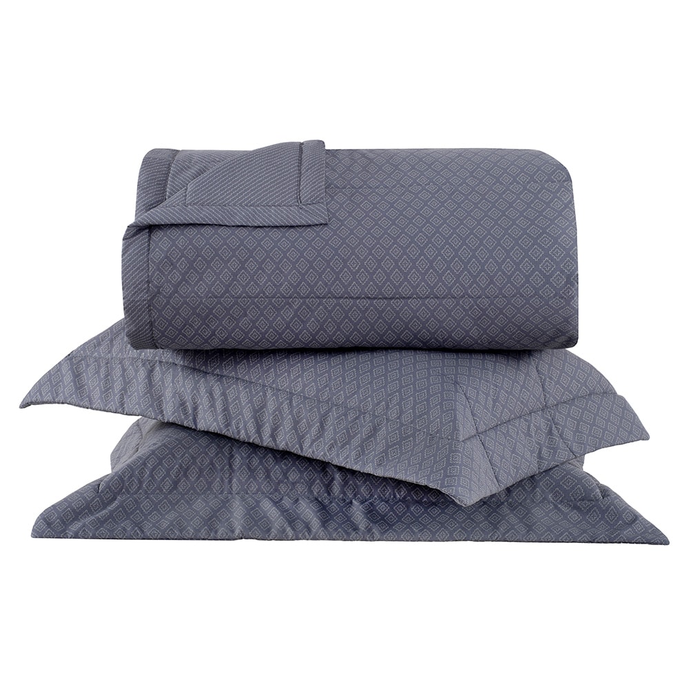 Kit Cobre-Leito Colcha Queen Buddemeyer Gran Percal Gavin 100% Algodão 200 Fios (3 Peças)
