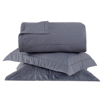 Kit Cobre-Leito Colcha Queen Buddemeyer Gran Percal Gavin 100% Algodão 200 Fios (3 Peças)