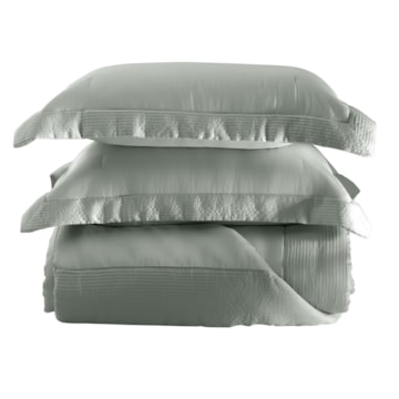 Kit Cobre-Leito Colcha Queen Kacyumara Bali 100% Bambu 400 Fios (3 Peças)