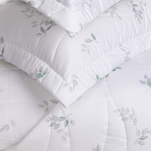 Kit Cobre-Leito Colcha Queen Trussardi Botticelli 100% Algodão Egípcio Cetim 300 Fios (3 Peças)