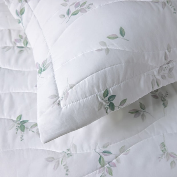 Kit Cobre-Leito Colcha Queen Trussardi Botticelli 100% Algodão Egípcio Cetim 300 Fios (3 Peças)