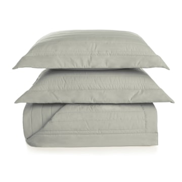 Kit Cobre-Leito Colcha Queen Trussardi Monteleone 100% Algodão Percal 200 Fios (3 Peças)