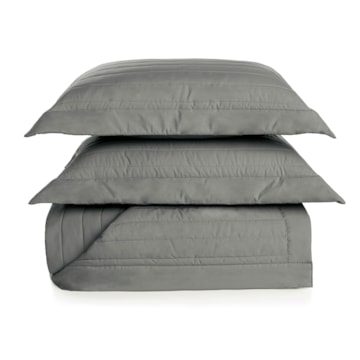 Kit Cobre-Leito Colcha Queen Trussardi Monteleone 100% Algodão Percal 200 Fios (3 Peças)