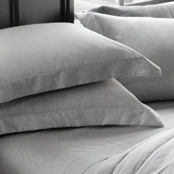 Kit Cobre-Leito Colcha Solteiro Kacyumara Chambret 100% Algodão Percal 200 Fios (2 Peças)