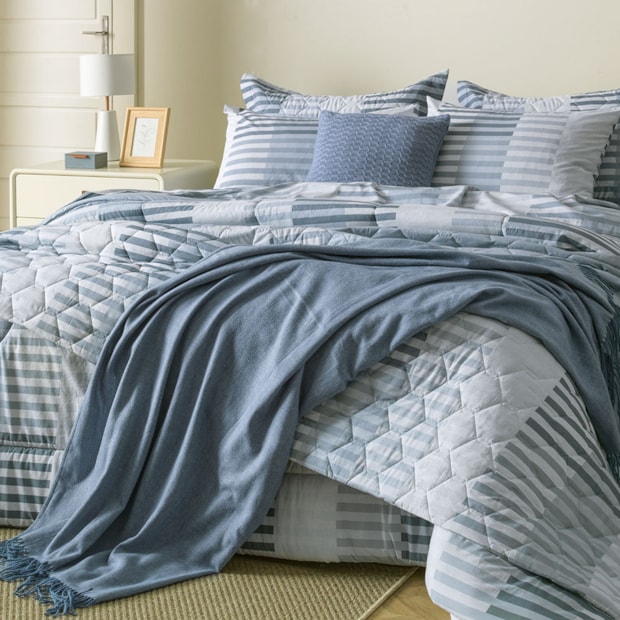 Kit Colcha Solteiro Karsten Julian Dupla Face 100% Algodão