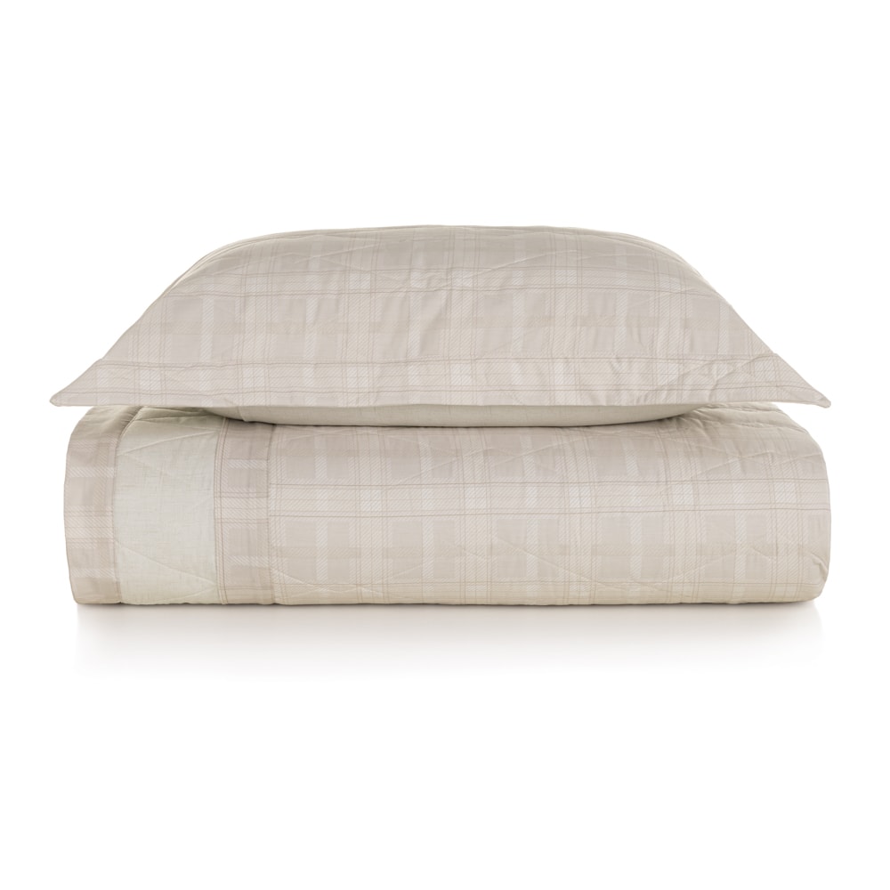 Kit Cobre-Leito Colcha Solteiro Karsten Mabel Dupla Face 100% Algodão Percal 200 Fios c/ Porta Travesseiro (2 Peças)