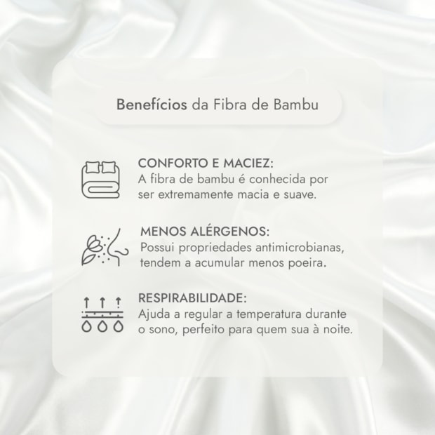 Kit Cobre-Leito Colcha Super King Chloe Losangos 100% Bambu 300 Fios (3 Peças)