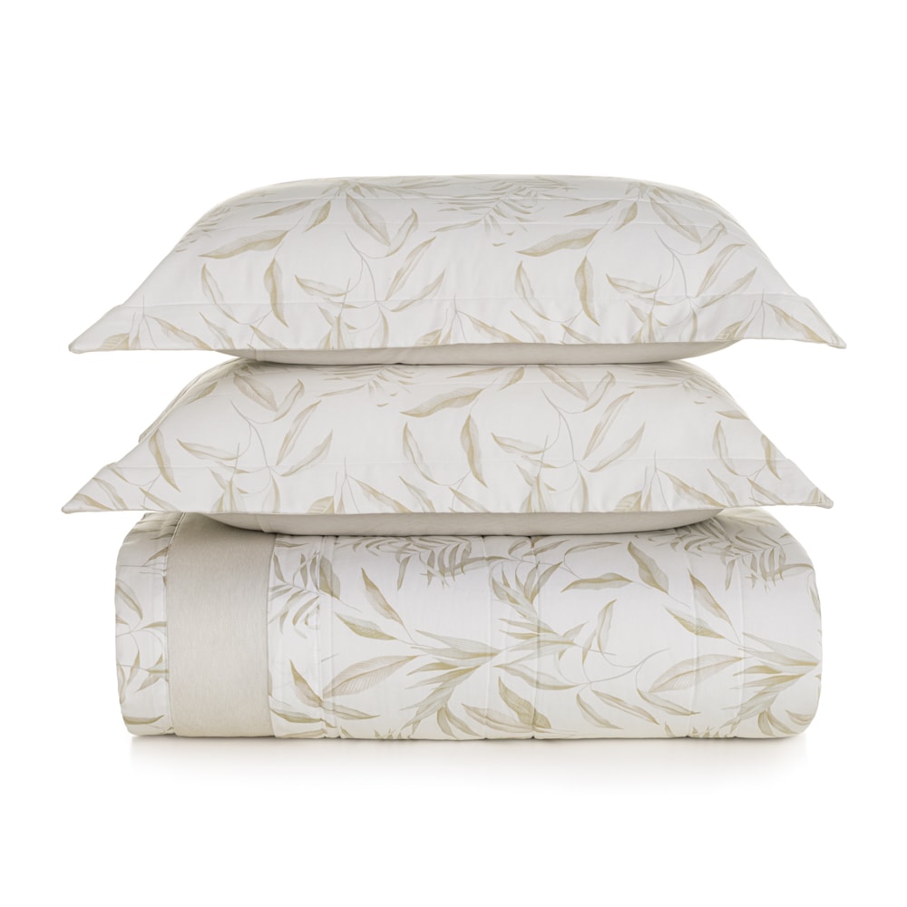 Kit Cobre-Leito Queen Karsten Dimitri Dupla Face 100% Algodão Egípcio Cetim 300 Fios c/ Porta Travesseiro (3 Peças)