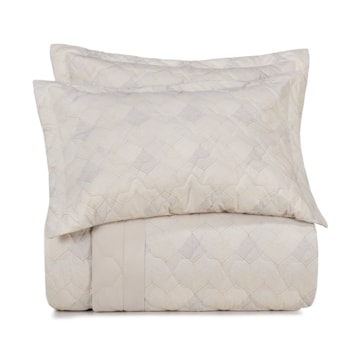 Kit Colcha Cobre-Leito Casal Altenburg Lux Angular Dupla Face 100% Algodão Percal 200 Fios (3 Peças)