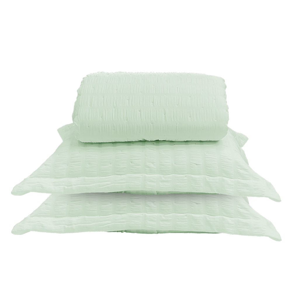 Kit Colcha Cobre-Leito Casal Dohler Doris Efeito Anarruga c/ Porta Travesseiro (3 Peças)