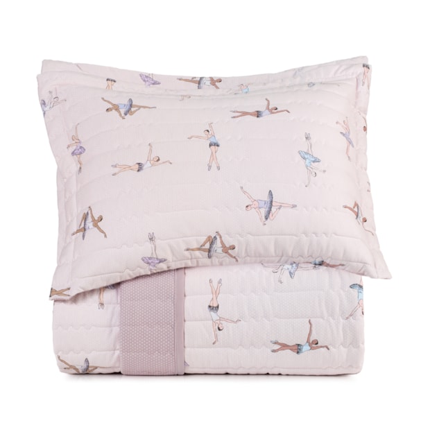 Kit Colcha Cobre-Leito Casal Infantil Altenburg Doce Plié Dupla Face Malha Fio Penteado 100% Algodão (3 Peças)