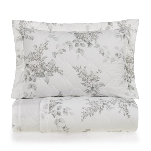 Kit Colcha Cobre-Leito Casal Karsten Brenda Dupla Face 100% Algodão Percal 200 Fios c/ Porta Travesseiro (3 Peças)