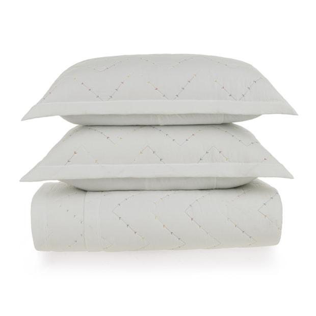 Kit Colcha Cobre-Leito Casal Karsten Cosmos c/ Porta Travesseiro (3 Peças)