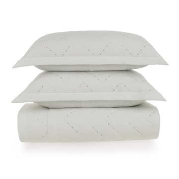 Kit Colcha Cobre-Leito Casal Karsten Cosmos c/ Porta Travesseiro (3 Peças)