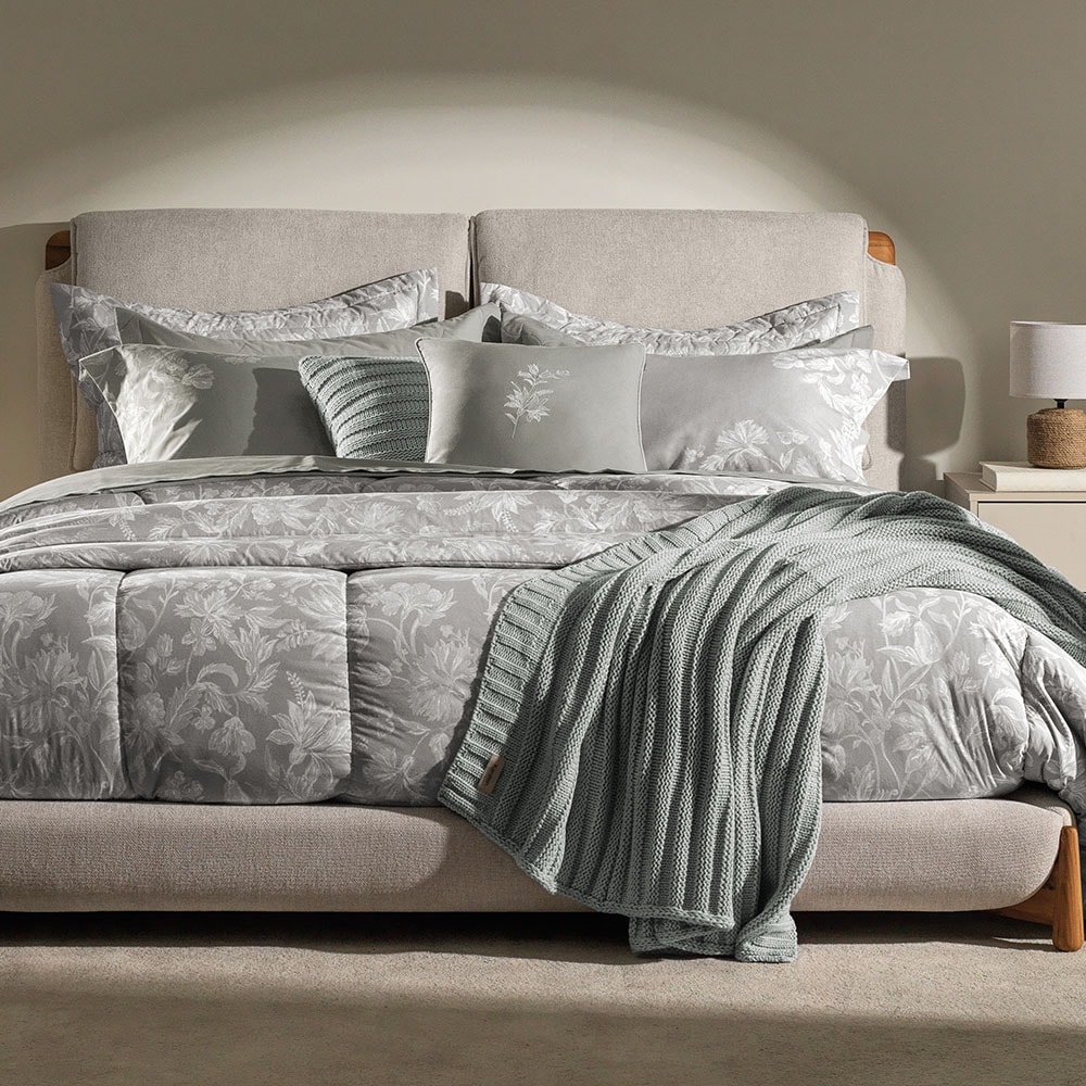 Kit Colcha Cobre-Leito Casal Karsten Morgan Dupla Face 100% Algodão Percal 200 Fios c/ Porta Travesseiro (3 Peças)