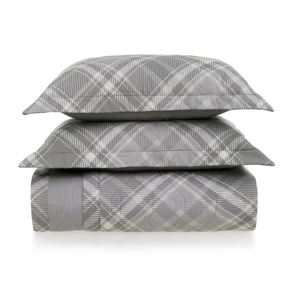 Kit Colcha Cobre-Leito Casal Karsten Saulo Dupla Face 100% Algodão 160 Fios c/ Porta Travesseiro (3 Peças)