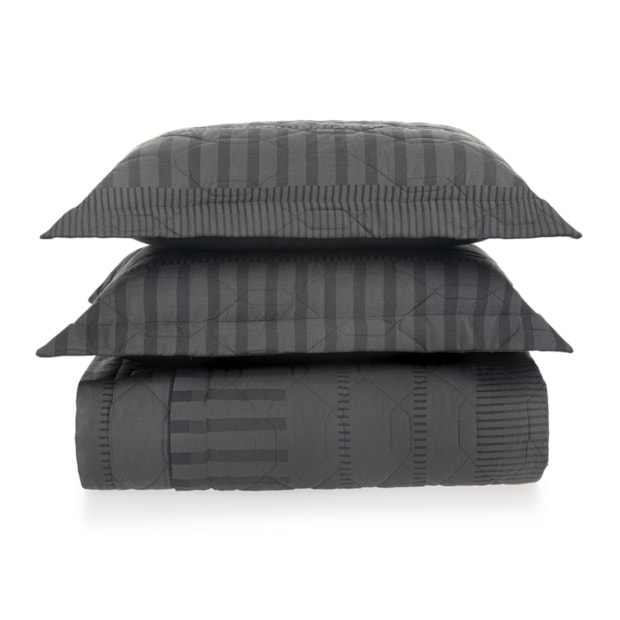 Kit Colcha Cobre-Leito Casal Karsten Tales Dupla Face 100% Algodão 160 Fios c/ Porta Travesseiro (3 Peças)