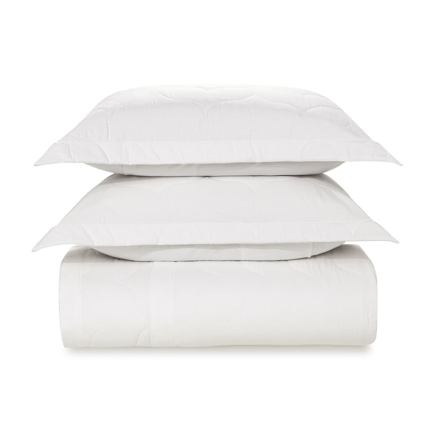 Kit Colcha Cobre-Leito Casal Karsten Tom 100% Algodão Percal 200 Fios c/ Porta Travesseiro (3 Peças)