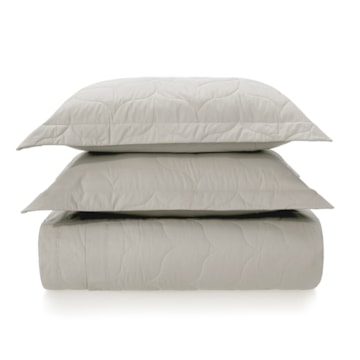 Kit Colcha Cobre-Leito Casal Karsten Tom 100% Algodão Percal 200 Fios c/ Porta Travesseiro (3 Peças)