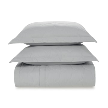 Kit Colcha Cobre-Leito Casal Karsten Tom 100% Algodão Percal 200 Fios c/ Porta Travesseiro (3 Peças)