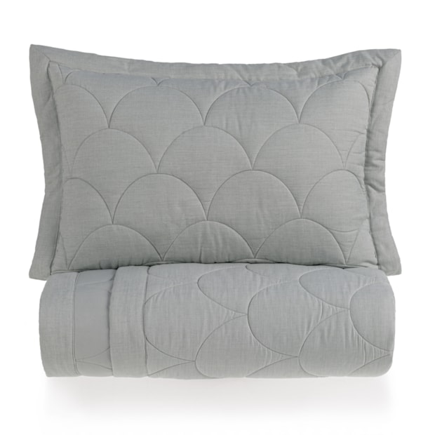 Kit Colcha Cobre-Leito Casal Karsten Torres Efeito Mescla c/ Porta Travesseiro (3 Peças)