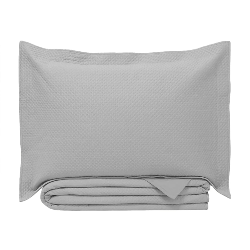 Kit Colcha Cobre-Leito Casal Versalhes Acetinada c/ Porta Travesseiro (3 Peças)