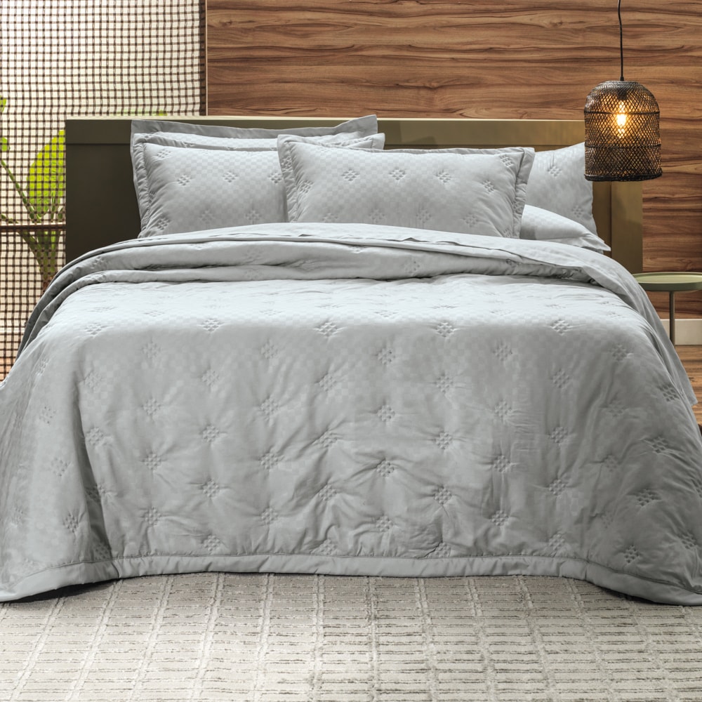 Kit Colcha Cobre-Leito King Size Altenburg Hit Toque Acetinado (3 Peças)