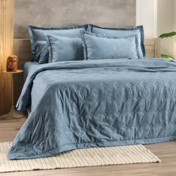 Kit Colcha Cobre-Leito King Size Altenburg Hungaro Toque Acetinado (3 Peças)