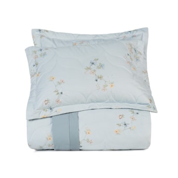 Kit Colcha Cobre-Leito King Size Altenburg Lux Peônia Dupla Face 100% Algodão Percal 200 Fios (3 Peças)