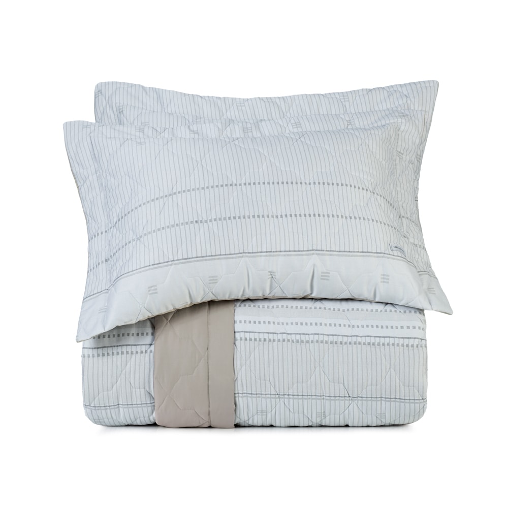 Kit Colcha Cobre-Leito King Size Altenburg Sublime Simetria Dupla Face 100% Algodão Cetim 300 Fios (3 Peças)