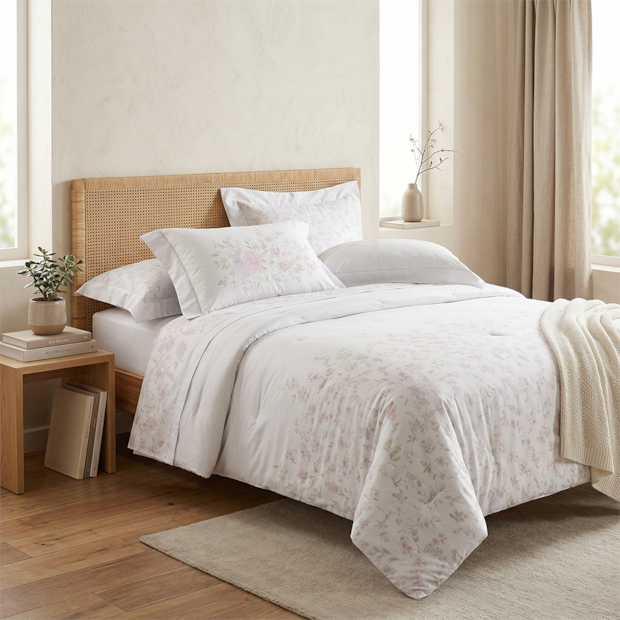 Kit Colcha Cobre-Leito King Size Buddemeyer Gran Percal Dolce Dupla Face 100% Algodão 200 Fios (3 Peças)