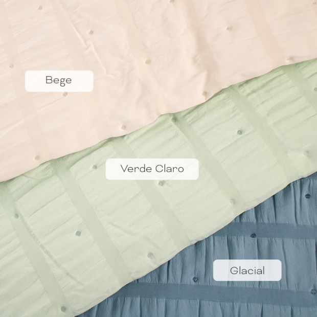 Kit Colcha Cobre-Leito King Size Dohler Doris Efeito Anarruga c/ Porta Travesseiro (3 Peças)