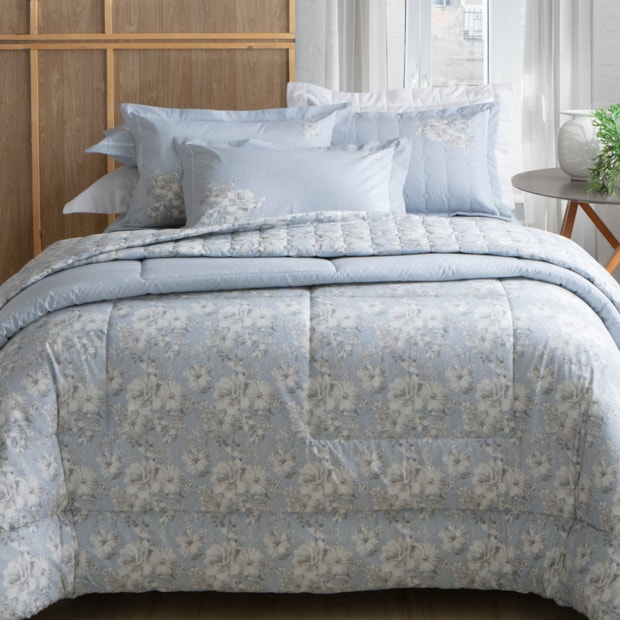 Kit Colcha Cobre Leito King Size Kacyumara Cosenza Algodão Egípcio