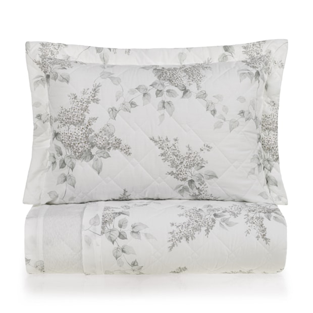 Kit Colcha Cobre-Leito King Size Karsten Brenda Dupla Face 100% Algodão Percal 200 Fios c/ Porta Travesseiro (3 Peças)