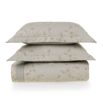 Kit Colcha Cobre-Leito King Size Karsten Dandara Dupla Face 100% Algodão Percal 200 Fios c/ Porta Travesseiro (3 Peças)