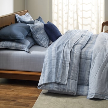 Kit Colcha Cobre-Leito King Size Karsten Samuel Dupla Face 100% Algodão Percal 200 Fios c/ Porta Travesseiro (3 Peças)