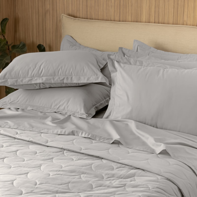 Kit Colcha Cobre-Leito King Size Karsten Tom 100% Algodão Percal 200 F