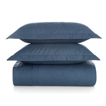 Kit Colcha Cobre-Leito King Size Karsten Tom 100% Algodão Percal 200 Fios c/ Porta Travesseiro (3 Peças)