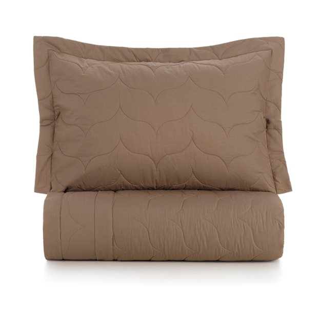 Kit Colcha Cobre-Leito King Size Karsten Tom 100% Algodão Percal 200 Fios c/ Porta Travesseiro (3 Peças)
