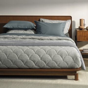 Kit Colcha Cobre-Leito King Size Karsten Torres Efeito Mescla c/ Porta Travesseiro (3 Peças)