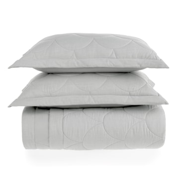 Kit Colcha Cobre-Leito King Size Karsten Torres Efeito Mescla c/ Porta Travesseiro (3 Peças)