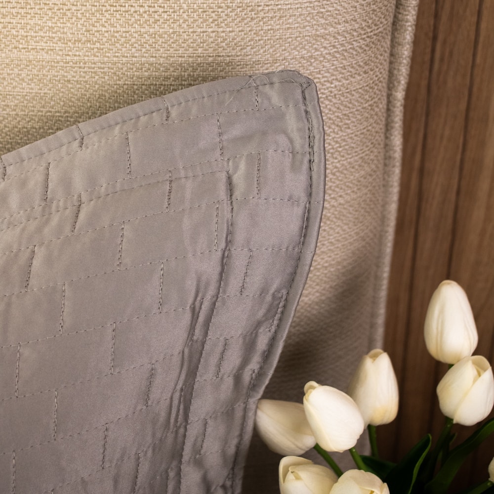 Kit Colcha Cobre-Leito King Size Paris Acetinada c/ Porta Travesseiro (3 Peças)