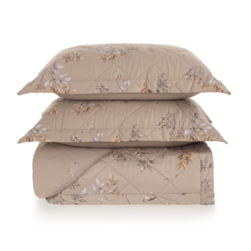 Kit Colcha Cobre-Leito King Size Trussardi Aloro 100% Algodão Cetim 200 Fios (3 Peças)