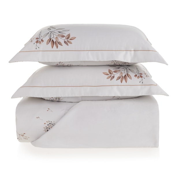 Kit Colcha Cobre-Leito King Size Trussardi Savello 100% Algodão Egípcio Cetim 300 Fios (3 Peças)