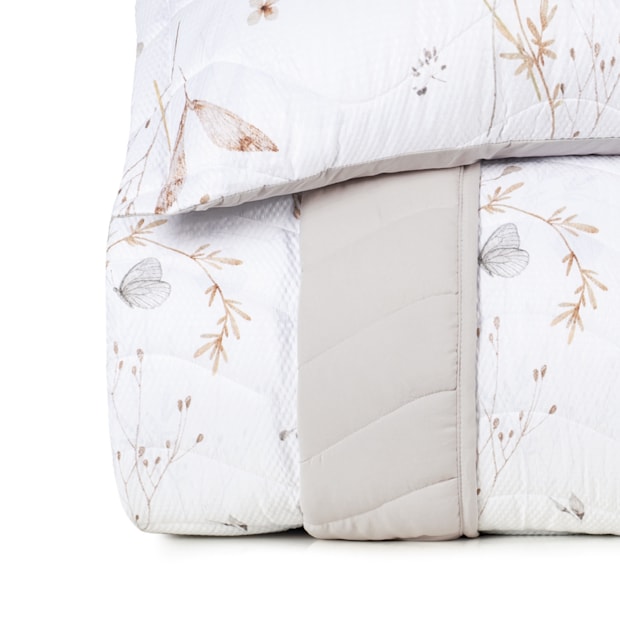 Kit Colcha Cobre-Leito Queen Altenburg Golden Dupla Face Toque Acetinado (3 Peças)