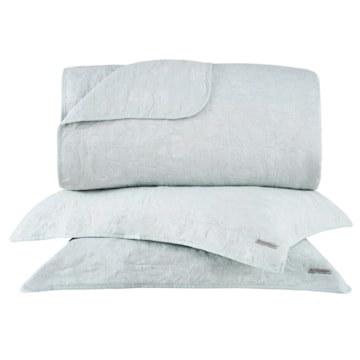 Kit Colcha Cobre Leito Queen Buddemeyer Intense Hanna Jacquard c/ Porta Travesseiros (3 Peças)