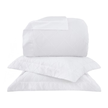 Kit Colcha Cobre-Leito Queen Buddemeyer Luxus Etienne 100% Algodão Fio Penteado Cetim 270 Fios (3 Peças)