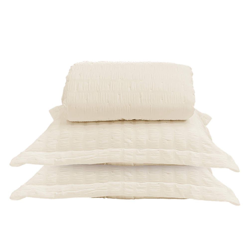 Kit Colcha Cobre-Leito Queen Dohler Doris Efeito Anarruga c/ Porta Travesseiro (3 Peças)